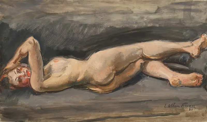 Женщина, лежащая by Эмиль Отон Фриз, 1928 — digital art print download
