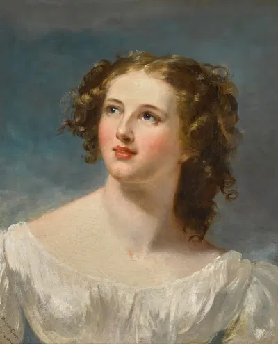 Портрет молодой дамы by Маргарет Сара Карпентер, 1834 — digital art print download
