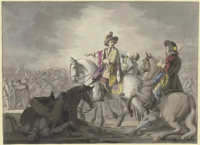 Wallenstein in der Schlacht bei Lützen. — Franz Pforr