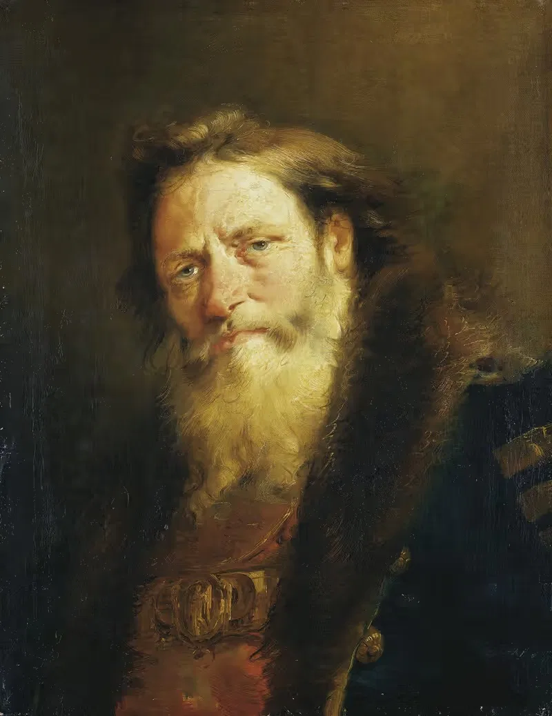 Head of an Old Man — Giovanni Domenico Tiepolo