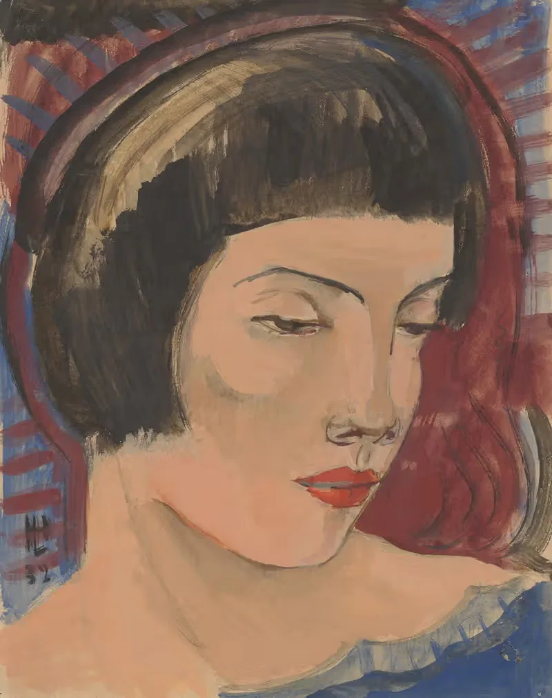 Голова женщины вправо by Герман Лисманн, 1932 — digital art print download