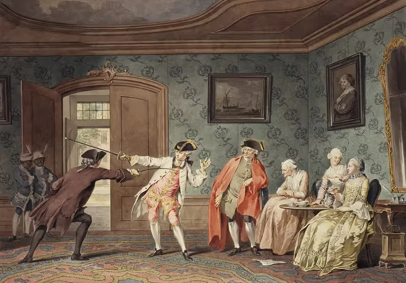 Абсурдный рыцарь by Якобус Буйс, 1763 — digital art print download