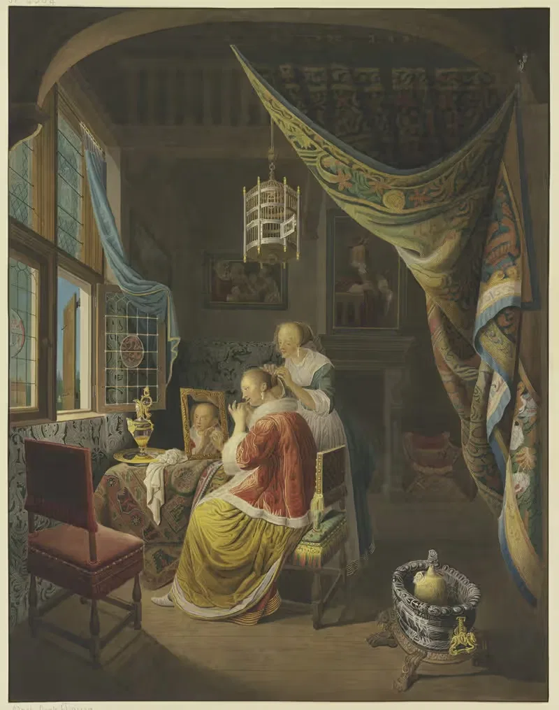 Young Lady at Her Toilette — Jan Frederik Schierecke