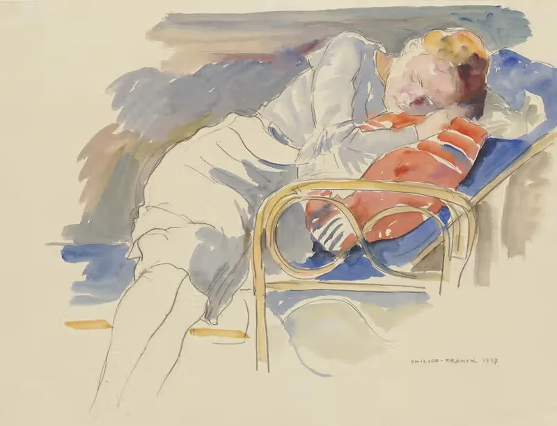 Спящая женщина by Филипп Франк, 1927 — digital art print download