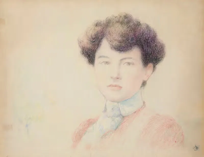 Portrait d'Eugénie de la Rochefoucauld — Claude Emile Schuffenecker