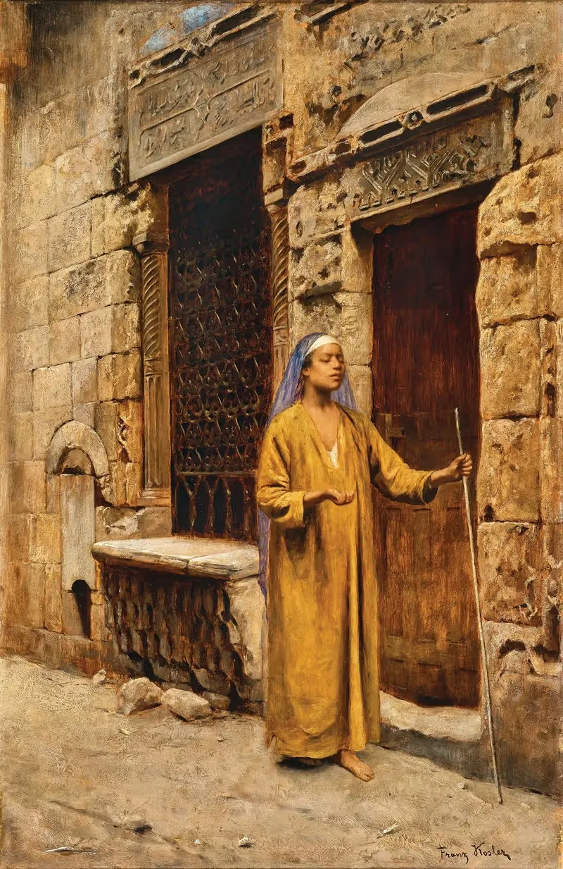 A Blind Beggar by Franz Xaver Kosler — digital art print download