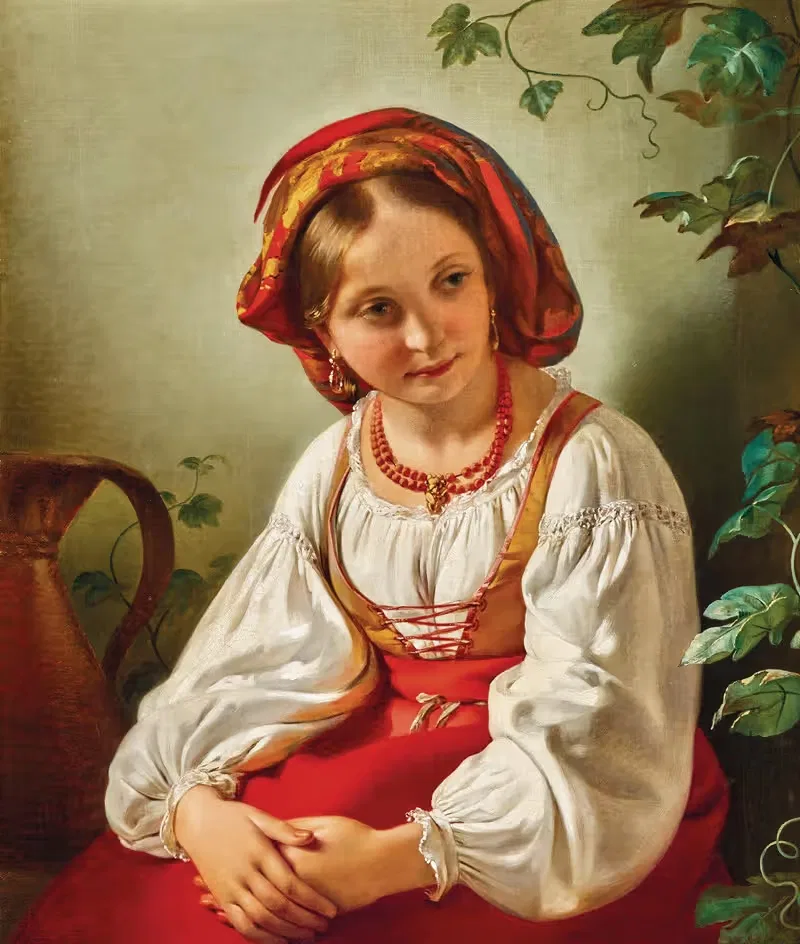 An Italian Girl — Friedrich von Amerling