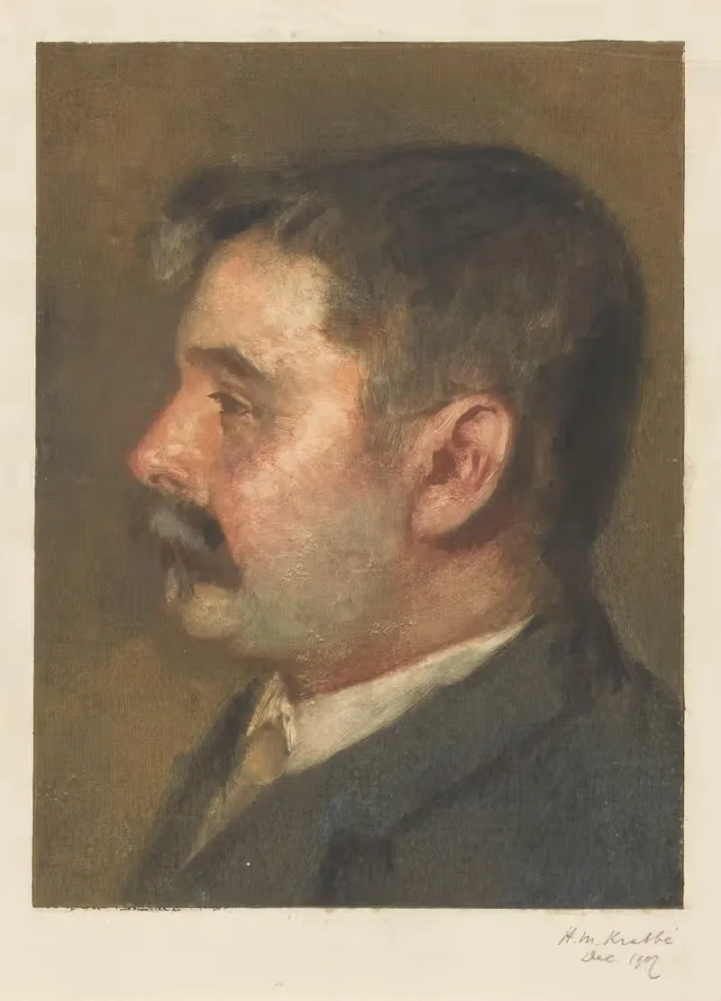Portrait of a man — Heinrich M. Krabbé