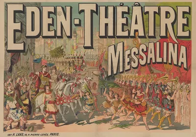 Eden-Théâtre. Messalina by Imp. H. Laas, 1885 — digital art print download