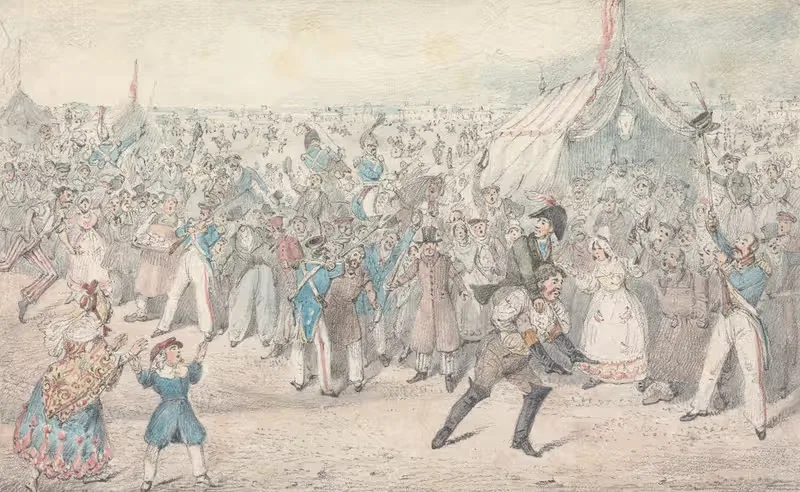 Mr. Jorrocks Beats the Baron for Speed — Henry Thomas Alken
