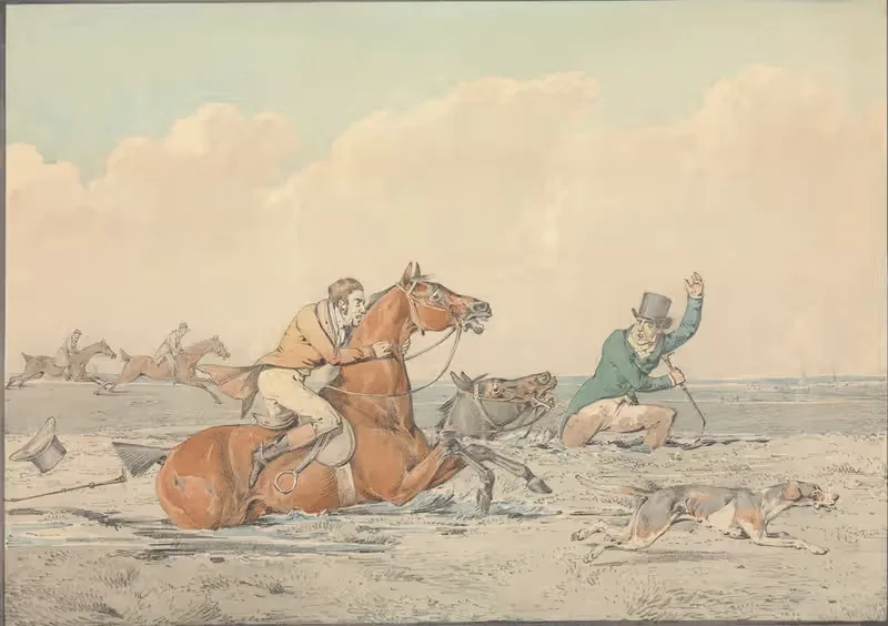 'Some Do and Some Don't; It is All a Notion;' Getting into a Bog — Henry Thomas Alken