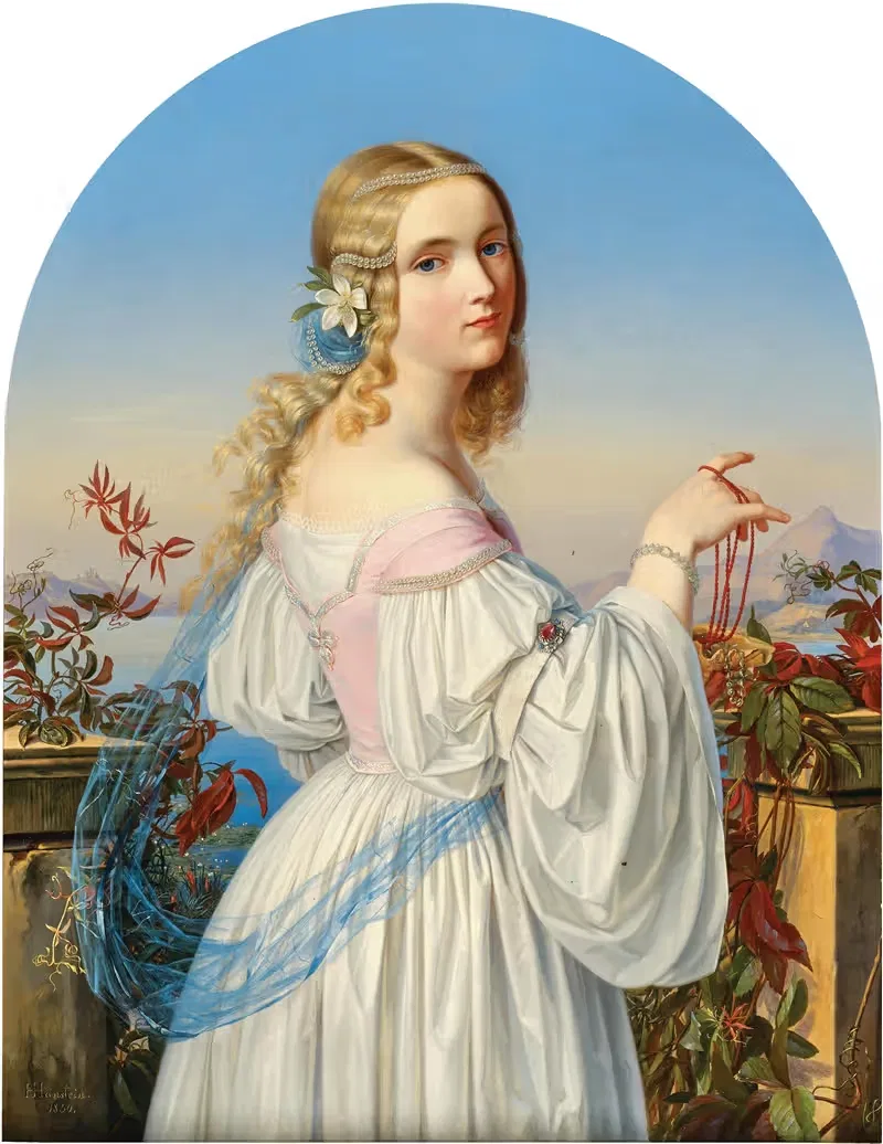 Коралловое ожерелье by Герман фон Ханштейн, 1836 — digital art print download