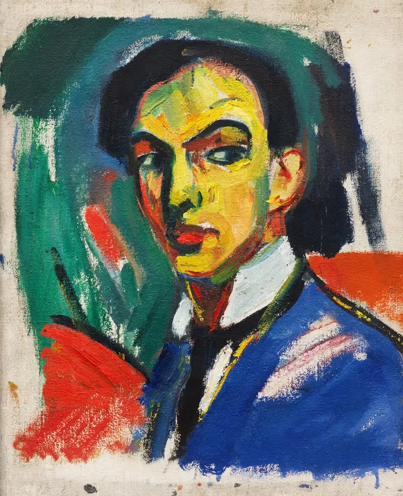 Skizze zu einem Selbstbildnis — Hermann Stenner