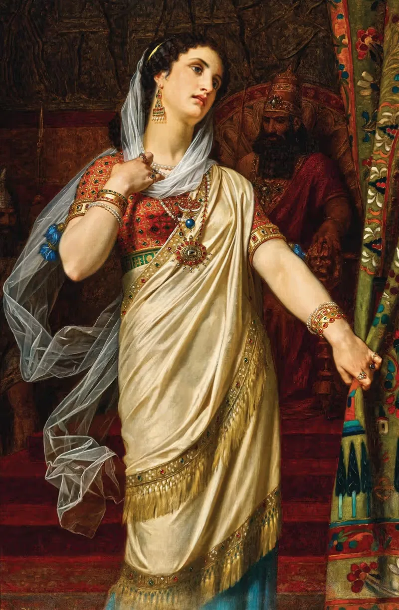 Эсфирь перед Ахашверошем by Юг Мерль, 1875 — digital art print download