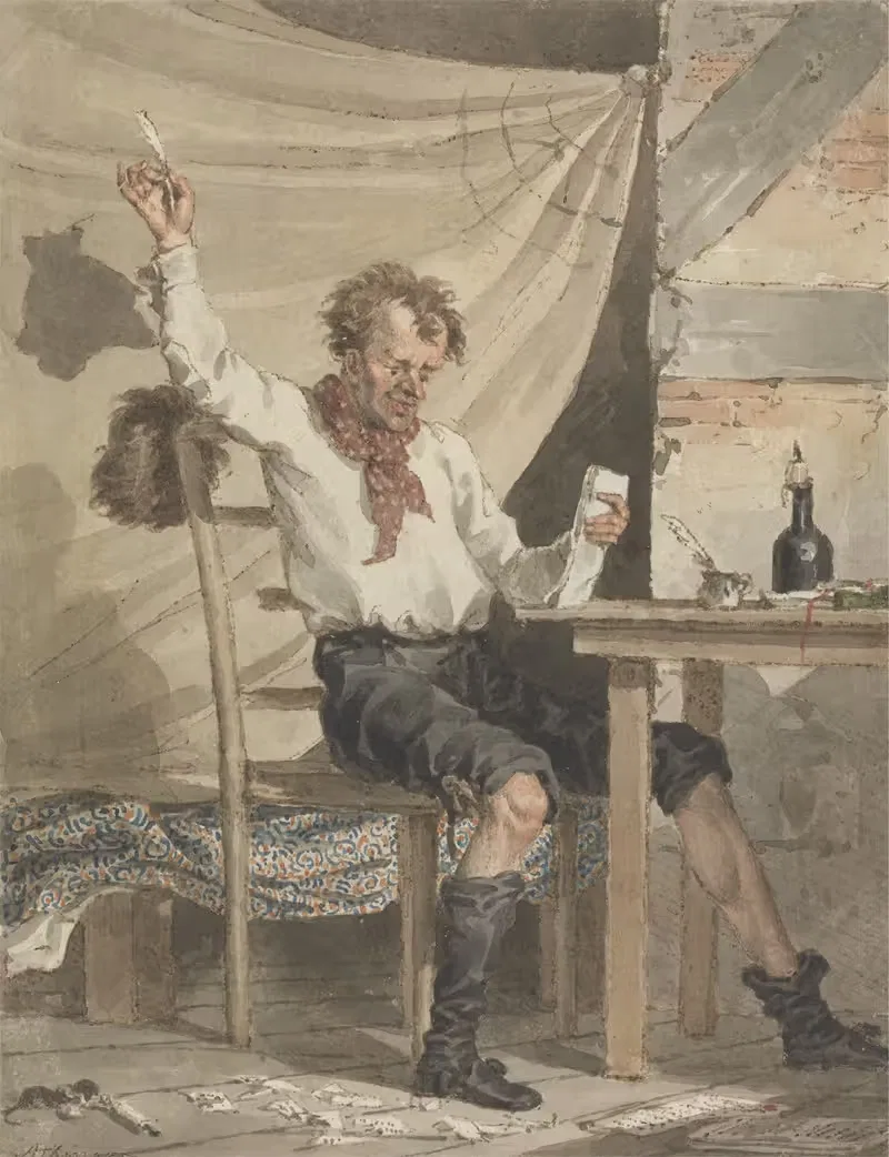 The Poet by John Augustus Atkinson — digital art print download