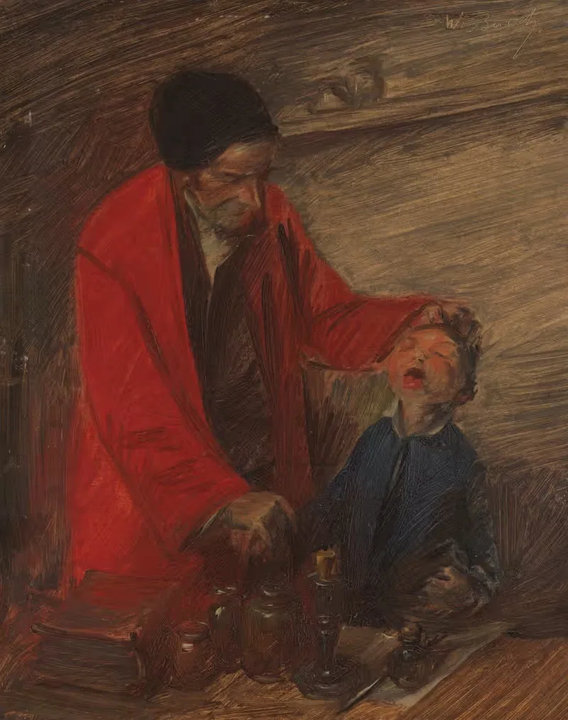 У сельского врача by Вильгельм Буш, 1880 — digital art print download