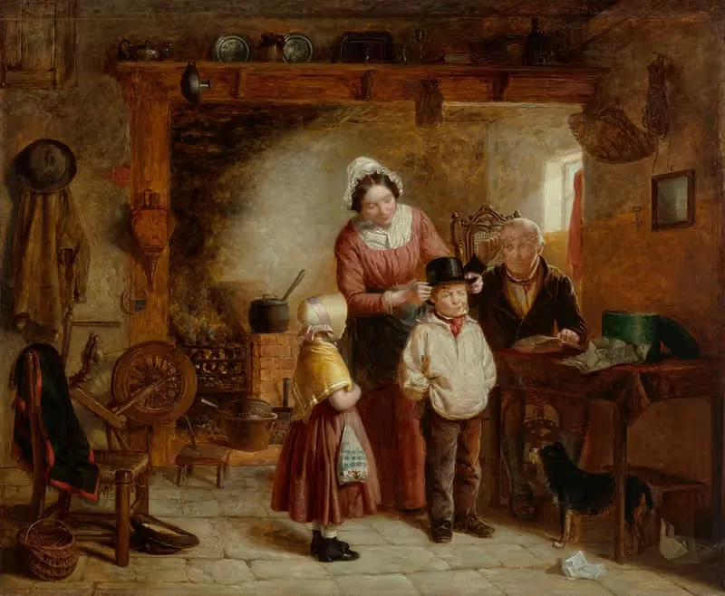 Совершенно новая шляпа by Уильям Хемсли, 1855 — digital art print download