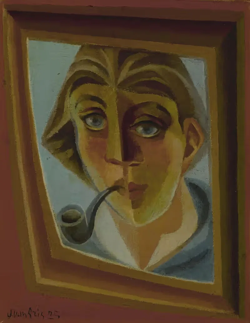 Человек с трубкой by Хуан Грис, 1925 — digital art print download