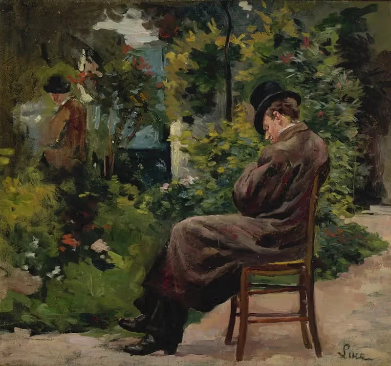 Сад в Монруж by Максимильен Люс, 1879 — digital art print download
