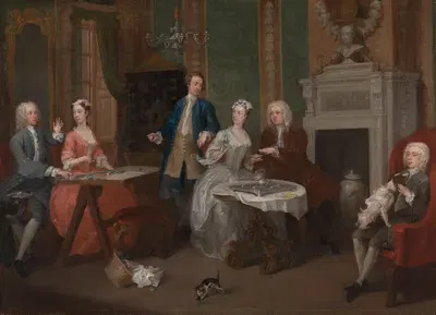 The Family of John, 2nd Duke of Montagu and an Attendant by William Hogarth — digital art print download
