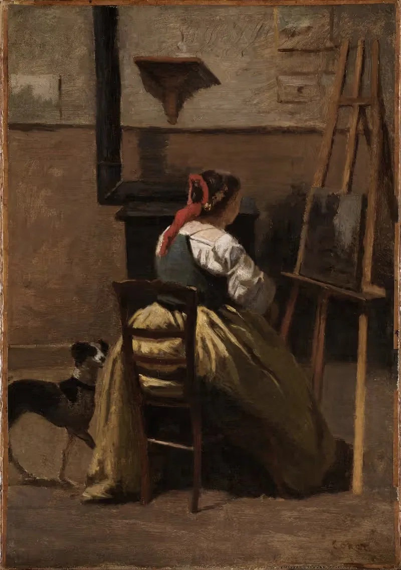 Ателье Коро by Жан-Батист-Камиль Коро, 1865-1868 — digital art print download