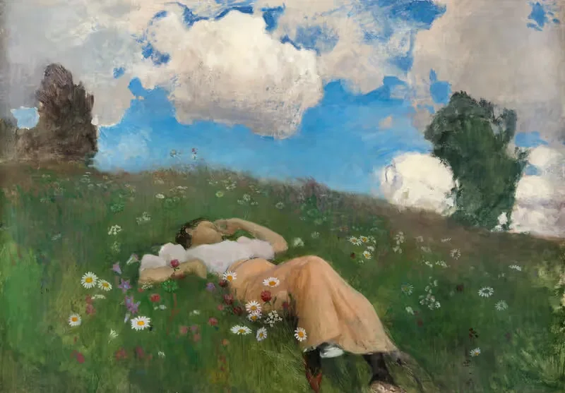 Сайми на лугу by Ээро Ярнефельт, 1892 — digital art print download