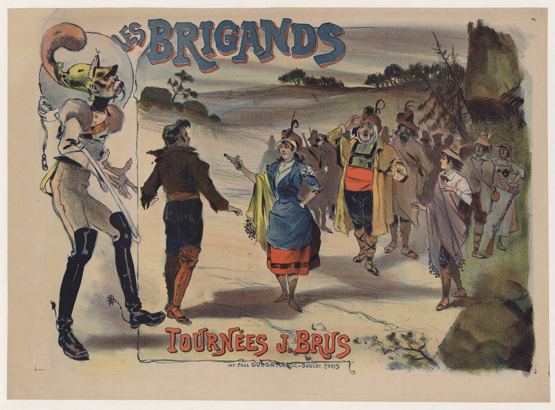 Tournées J. Brus.Les Brigands — Imp. Paul Dupont