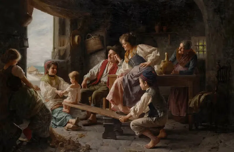 The seesaw by Giovanni Battista Torriglia — digital art print download