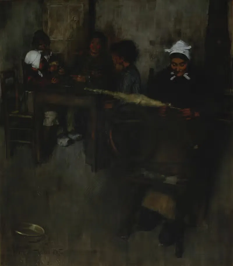 A poor French family — Henry Herbert La Thangue