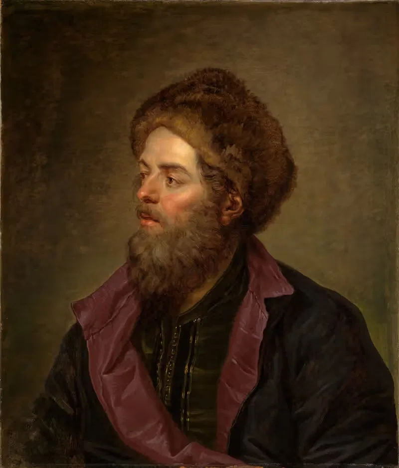 Portrait of a Russian — Jean-Baptiste Le Prince