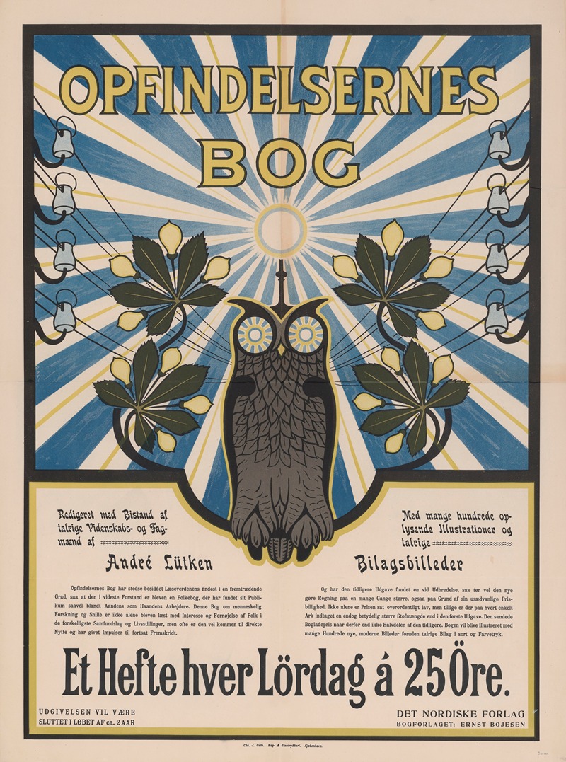 Opfindelsernes Bog by Хр. Дж. Като, 1895-1900 — digital art print download