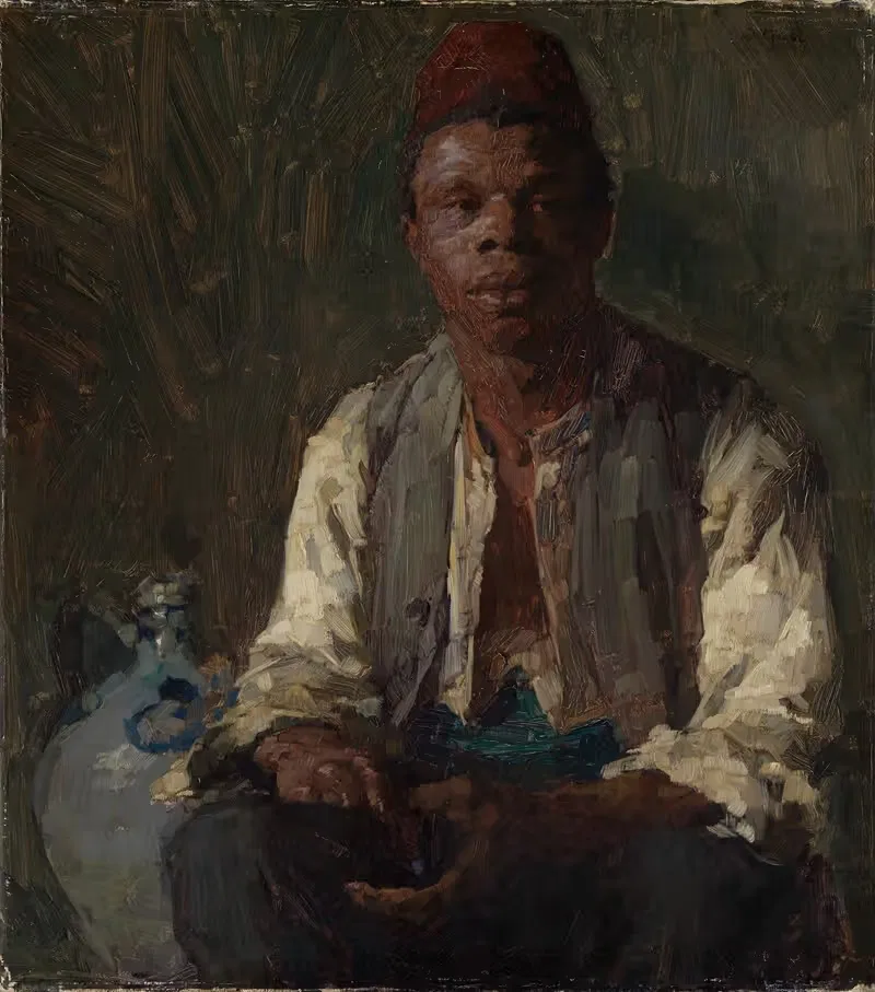 Портрет чернокожего мужчины by Отто Гребер, 1911 — digital art print download