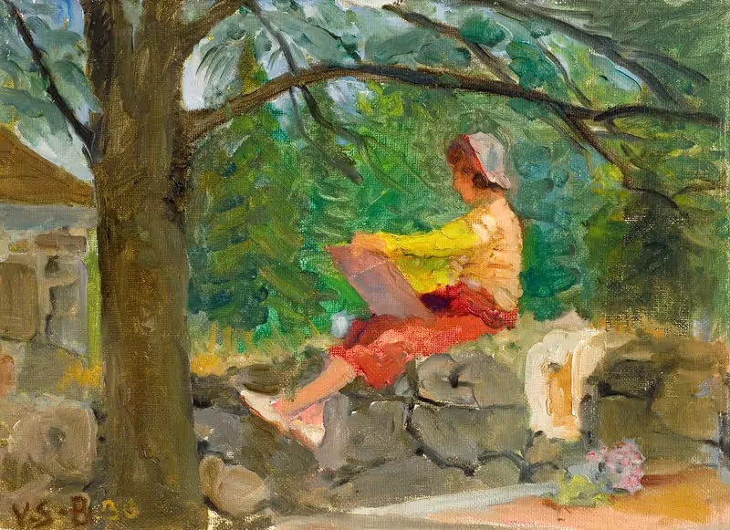 Художник-друг, рисующий by Венни Солдан-Брофельдт, 1936 — digital art print download