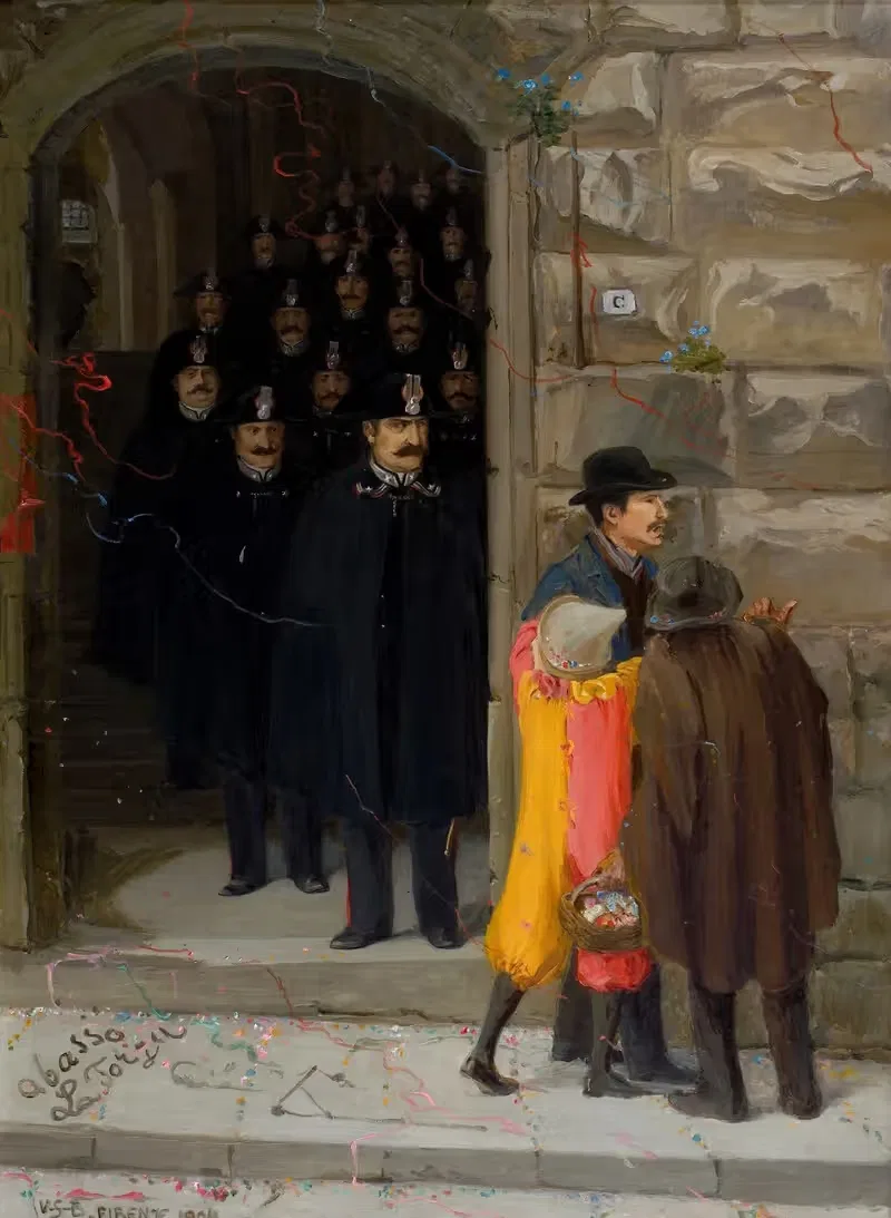 Карнавалы во Флоренции by Венни Солдан-Брофельдт, 1904 — digital art print download