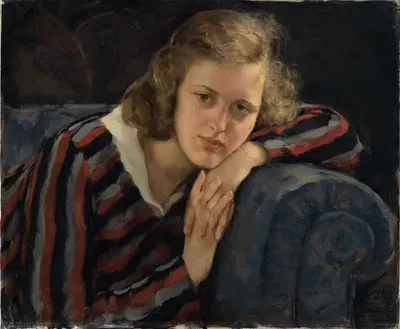 Bildnis der Tochter Brigitte by Wilhelm Hempfing, 1933 — digital art print download