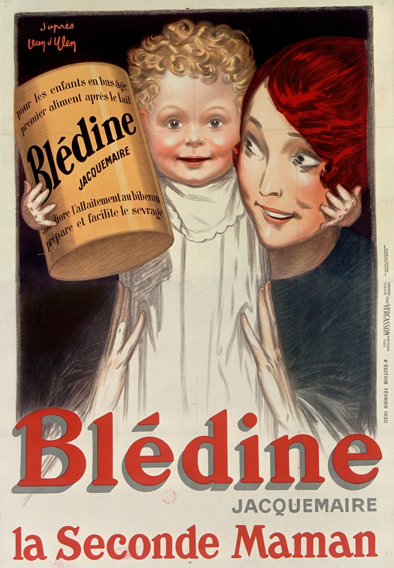 Blédine Jacquemaire la seconde maman by Jean d'Ylen, 1930 — digital art print download