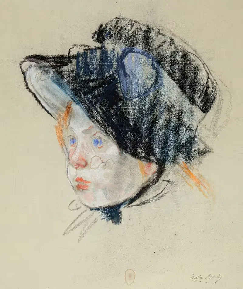 Jeannie en chapeau de velours — Berthe Morisot