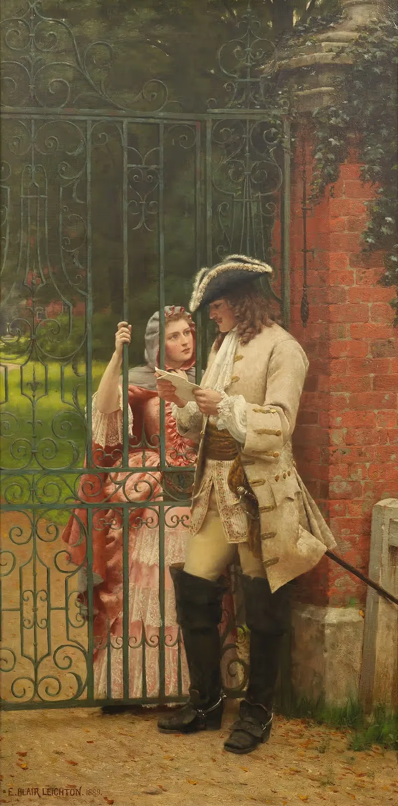 Что мне сказать by Эдмунд Блэр Лейтон, 1889 — digital art print download