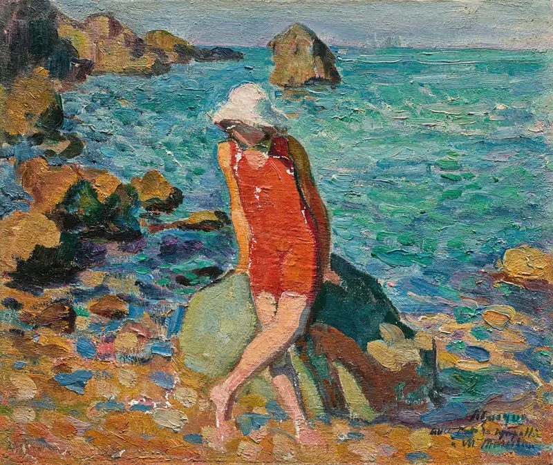Ноно у моря by Анри Лебаск — digital art print download