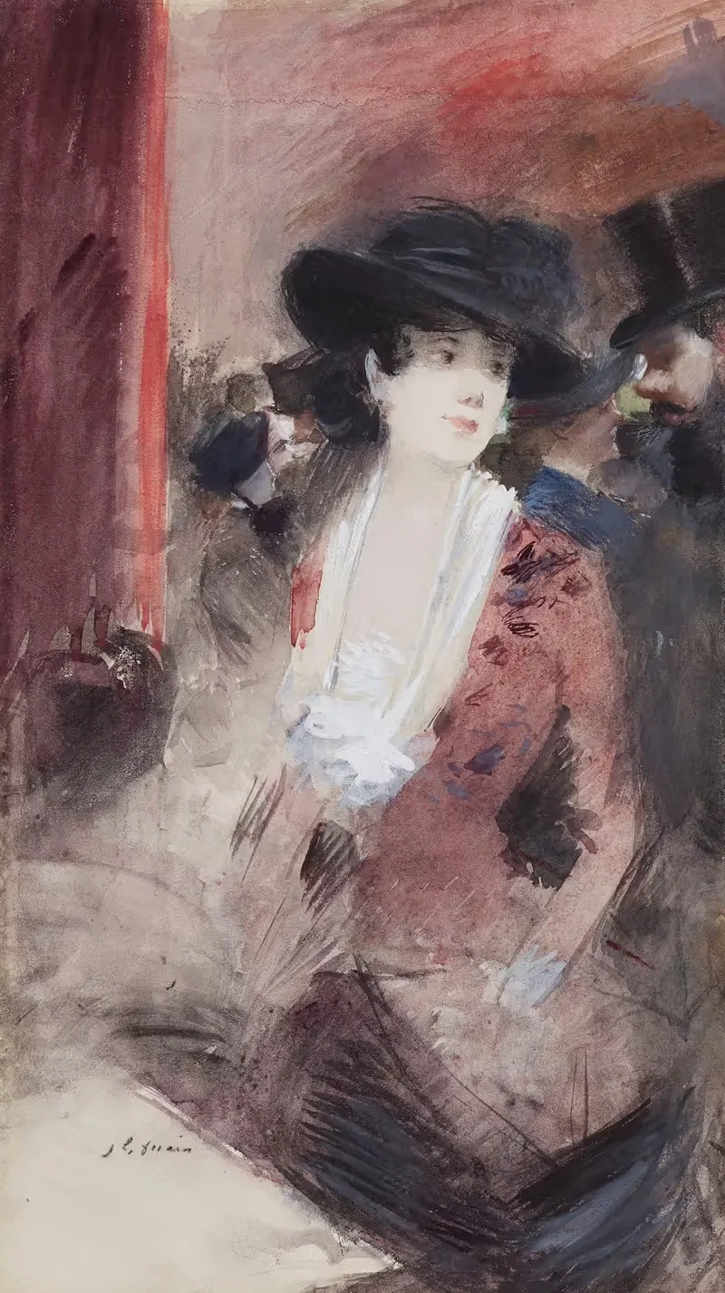 Au foyer du théâtre — Jean-Louis Forain