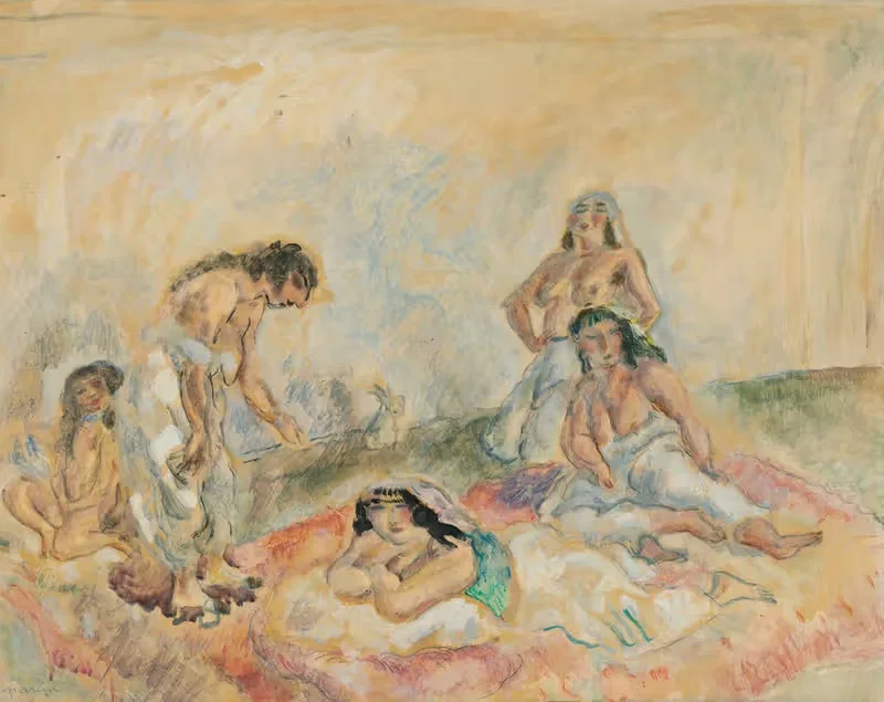 Женщины в салоне by Жюль Паскин, 1908 — digital art print download