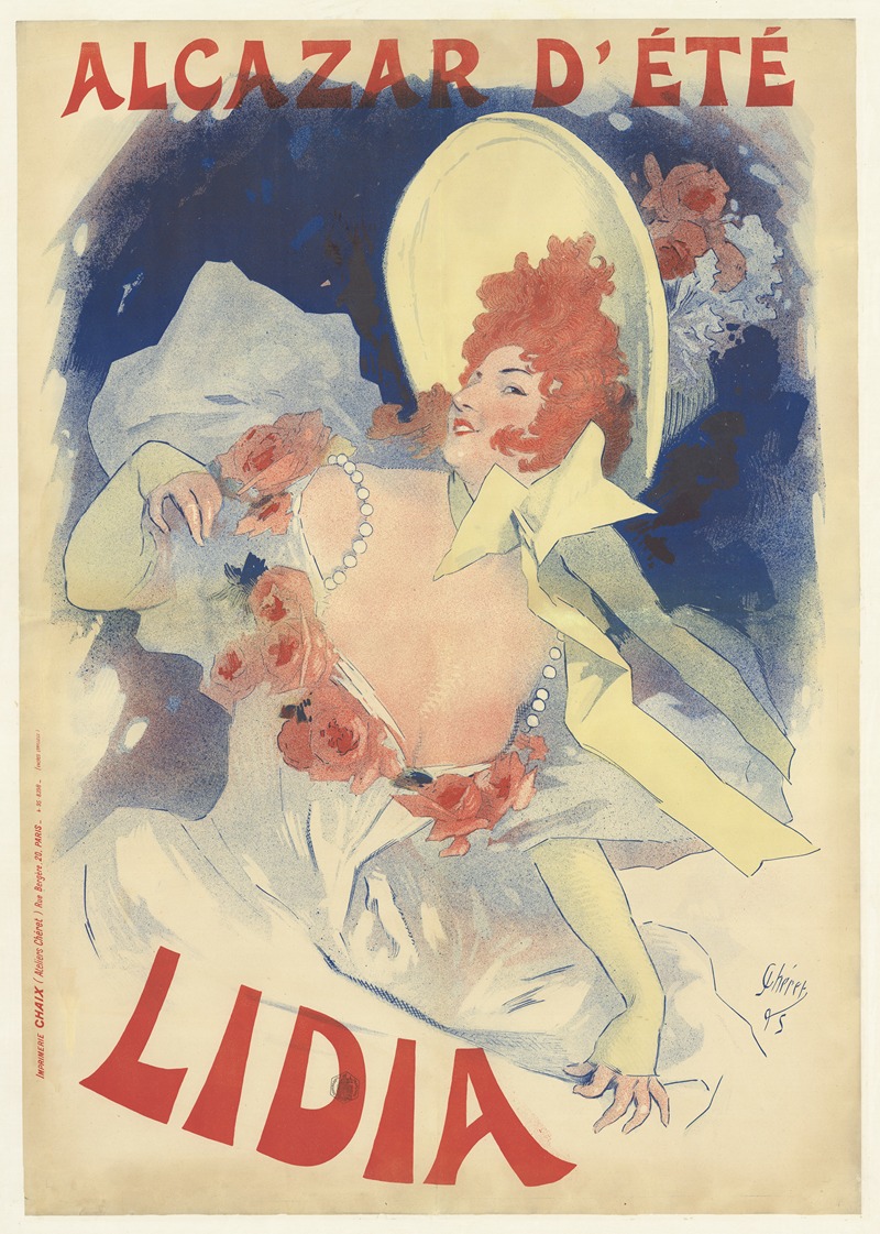 Alcazar d'été. Lidia by Жюль Шере, 1895 — digital art print download