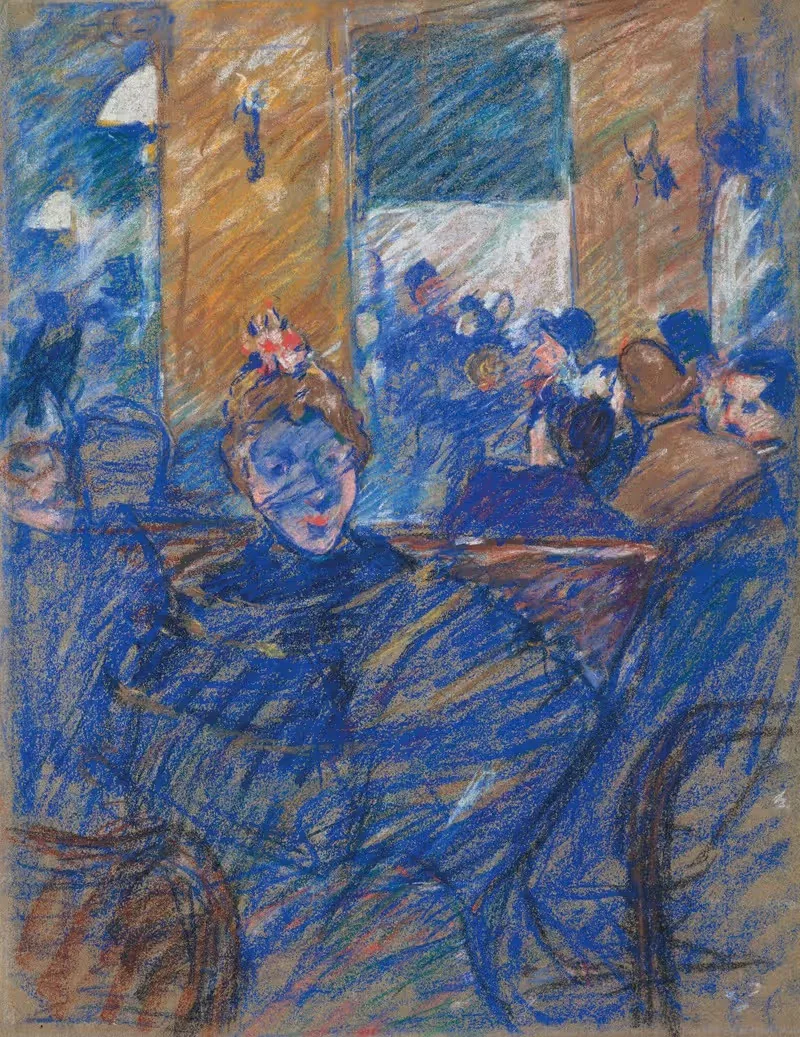 Дама в кафе by Луи Вальтат, 1895 — digital art print download