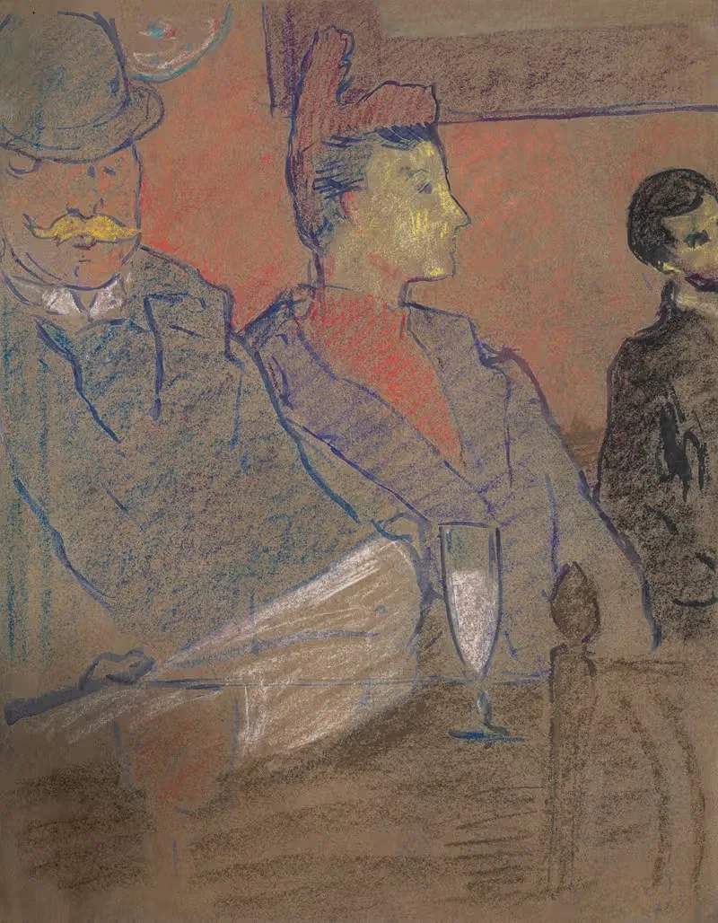 La Dame au café by Louis Valtat, 1895 — digital art print download
