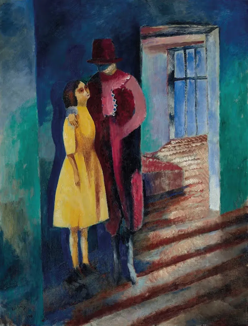Мать и дочь by Моис Кислинг, 1916 — digital art print download