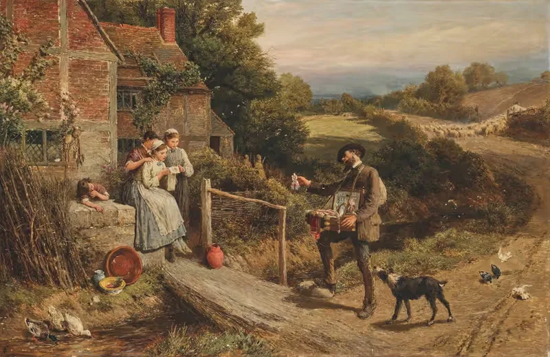 The Pedlar by Myles Birket Foster — digital art print download