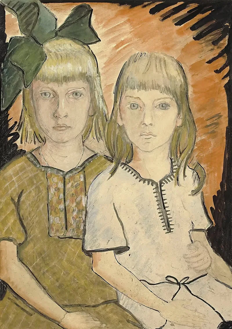 Хельга и Ева Гёргер by Отто Мюллер — digital art print download