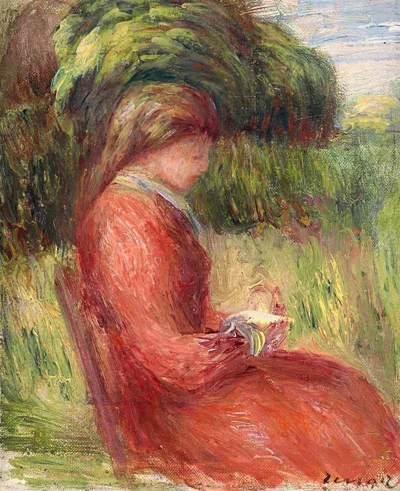 Jeune femme assise — Pierre-Auguste Renoir