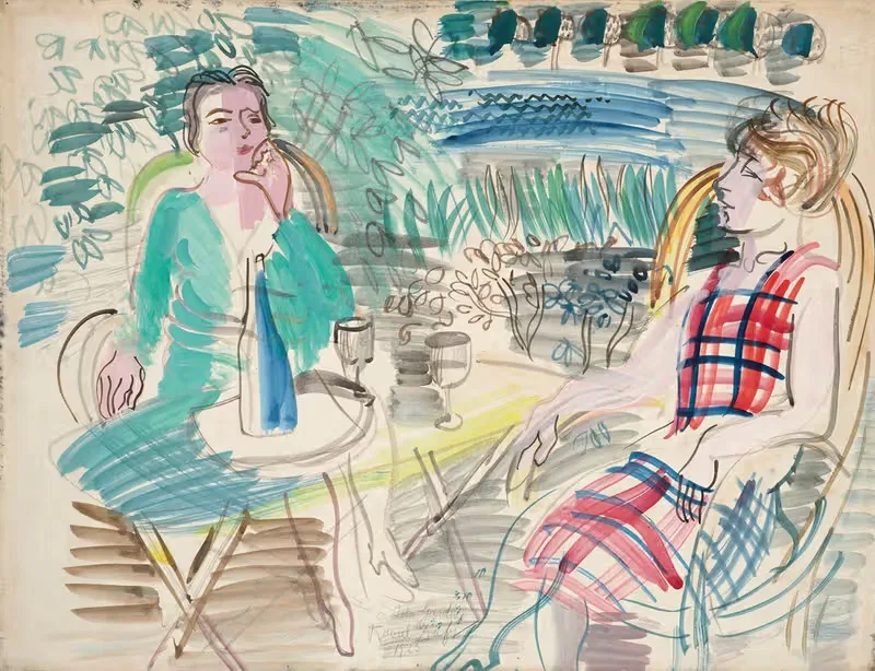 Au jardin by Raoul Dufy, 1925 — digital art print download