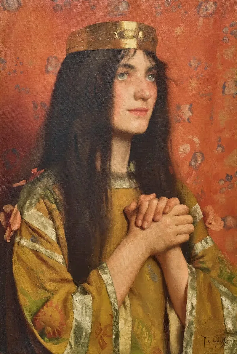 Королева Клотильда by Томас Купер Готч, 1905 — digital art print download